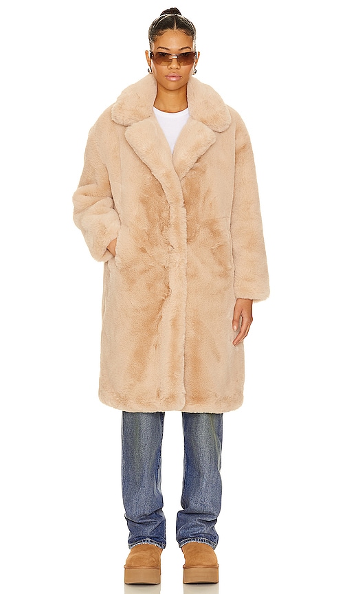Shop Blanknyc Faux Fur Coat In Oatmeal Crush