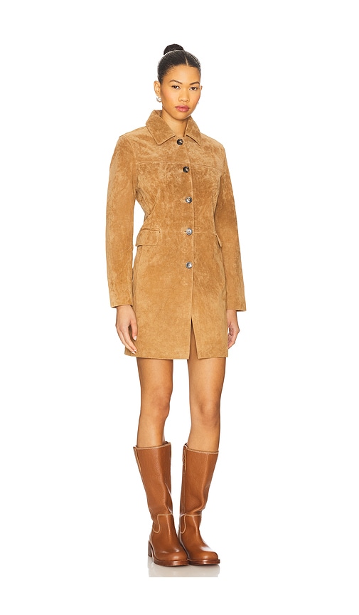 Blanknyc Long Jacket In Brown