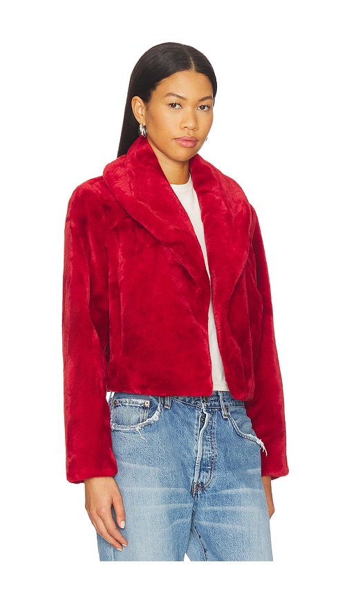 Blanknyc Cropped Faux Fur Coat In Pink