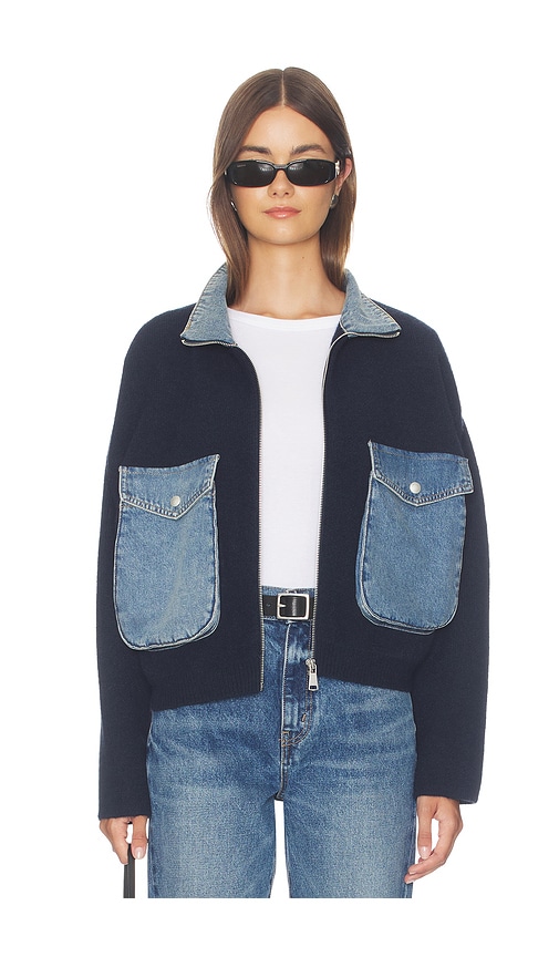 Denim Track Jacket