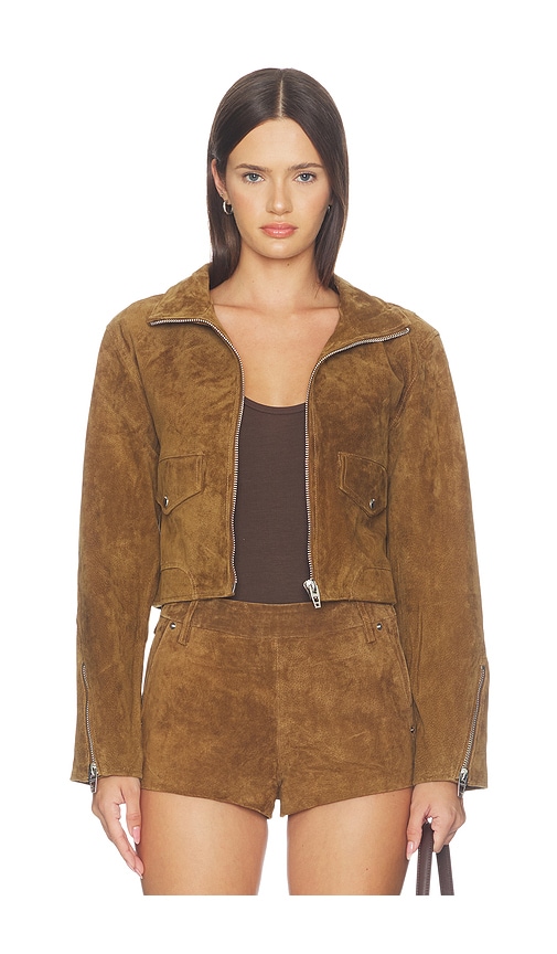 Suede Moto Jacket