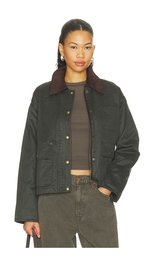 BLANKNYC Canvas Jacket in Dark Green. - size XS (also in S, M, L)