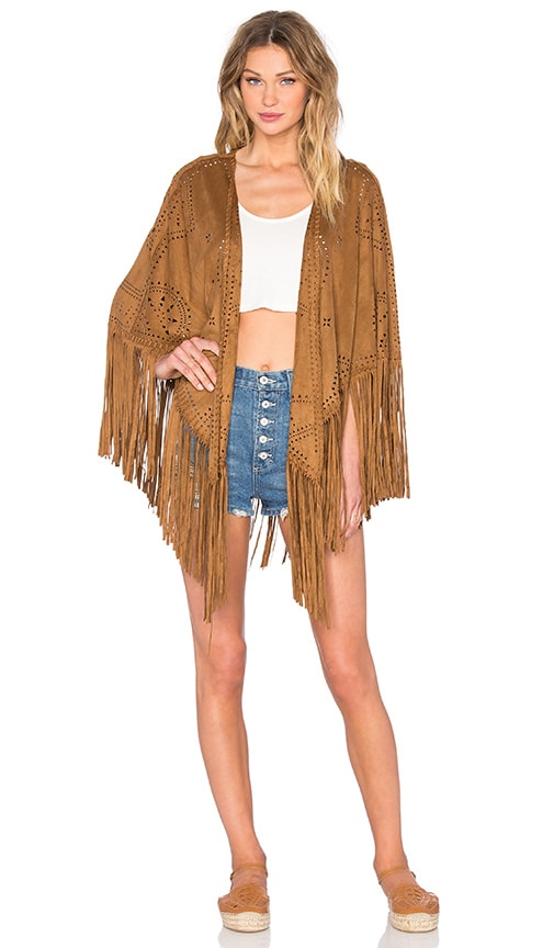 Cut Out Fringe Vest
