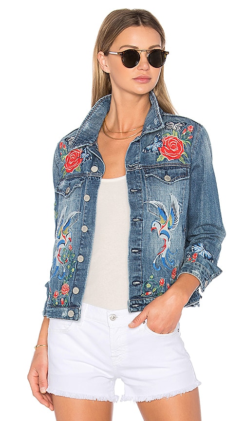 blanknyc embroidered denim jacket