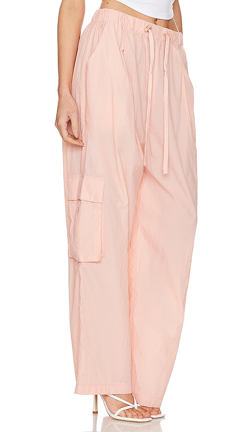 Shop Blanknyc High Rise Pull On Cargo In Peach