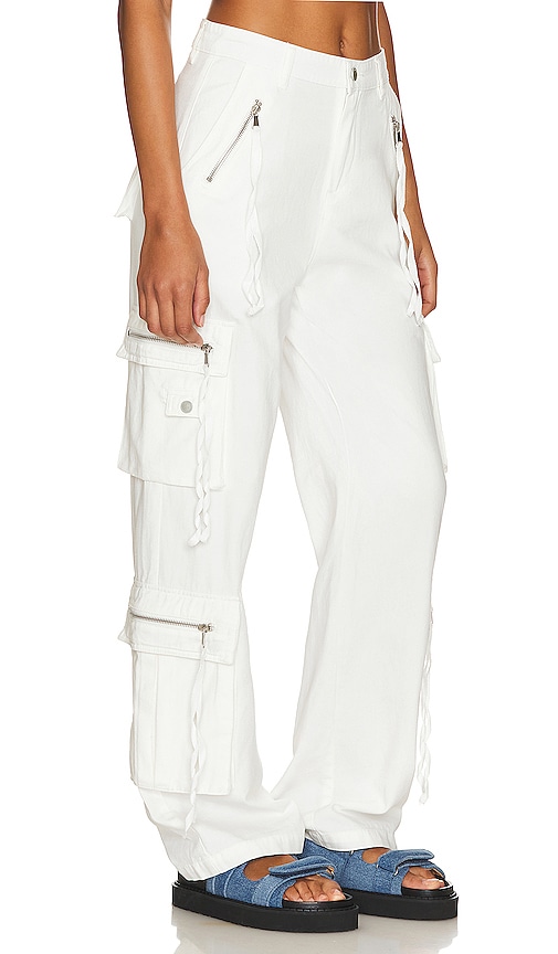 Shop Blanknyc Franklin Rib Cage Oversized Pant In Cream