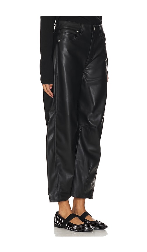 Shop Blanknyc Barrel Leg Faux Leather Pant In Ë¸ë