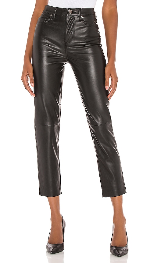 Blank NYC Burgundy Five Pocket Vegan Leather Pants In Going Downtown, $88, 6pm.com