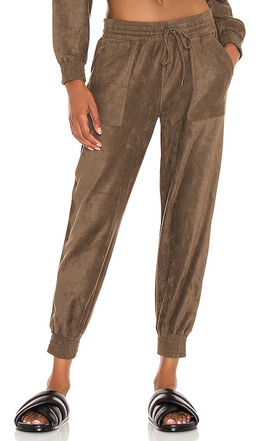 Blanknyc Sweatpant In Pretty Heart, Size Xs In Taupe