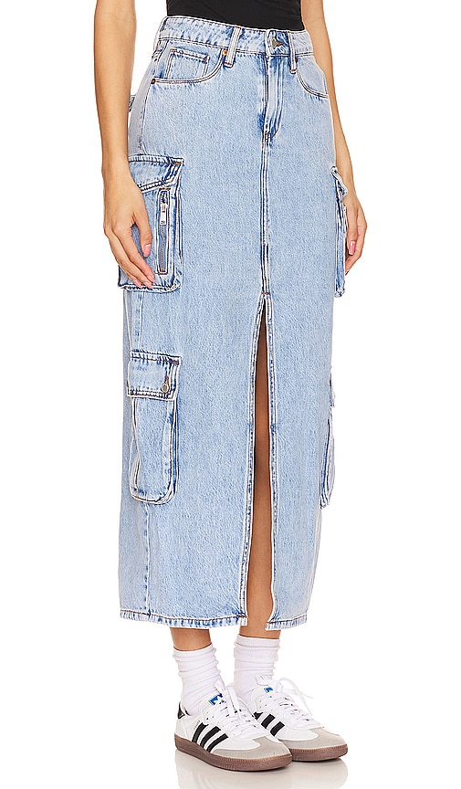 Shop Blanknyc Denim Cargo Skirt In All Heart