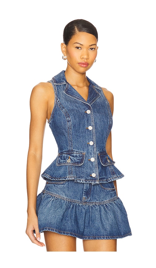 BLANKNYC Denim Peplum Vest