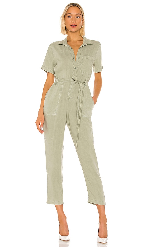 Bella Dahl Button Front Jumpsuit in Olive Grove REVOLVE