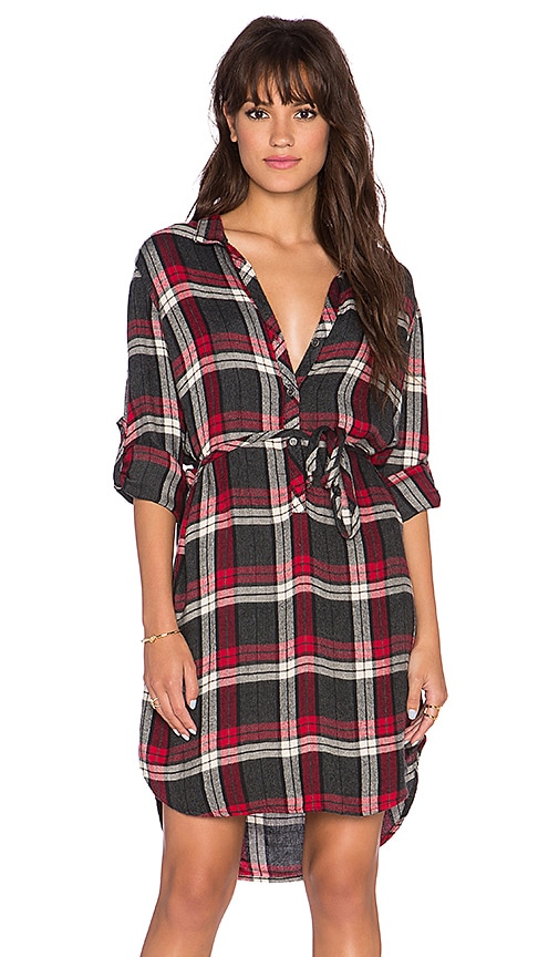 Placket Shirt Dress