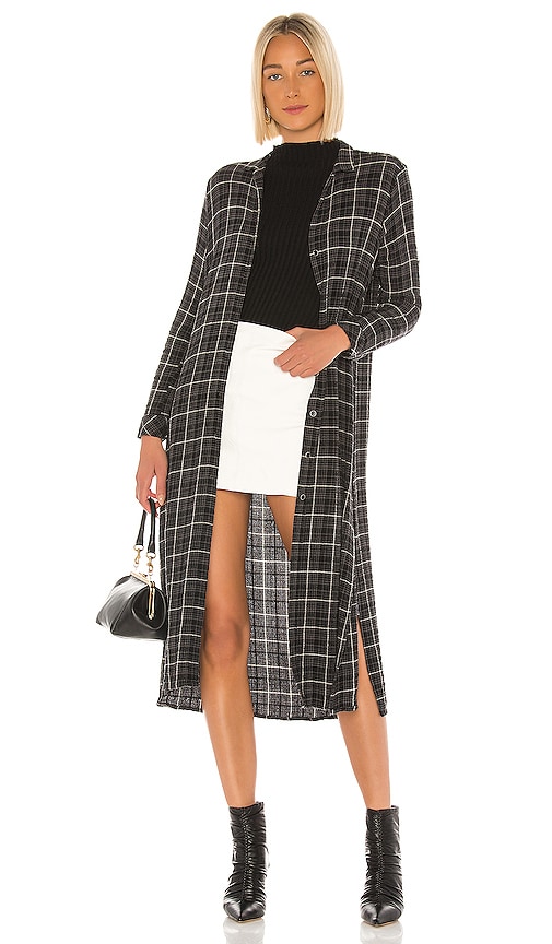 Bella Dahl Duster Dress in Black Mountain