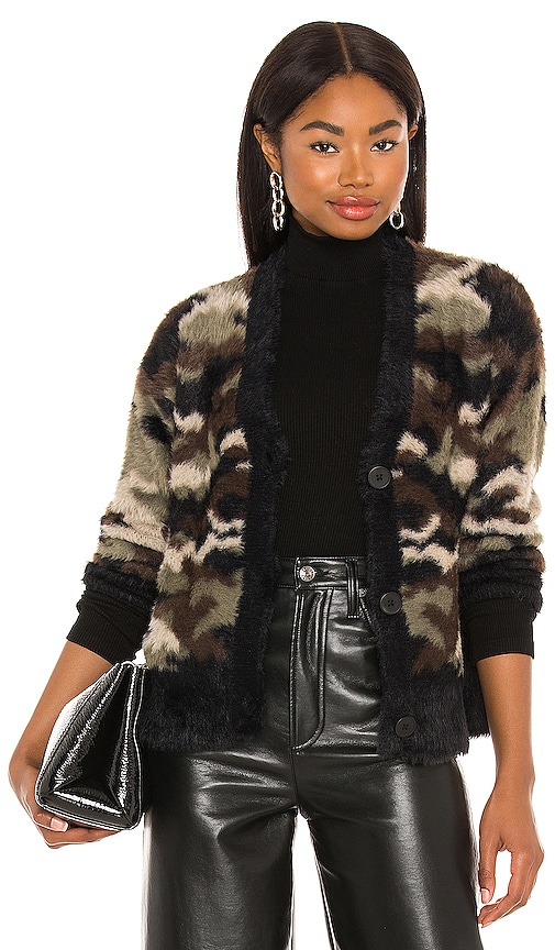 Bella Dahl Sweater Cardigan in Fuzzy Camo REVOLVE