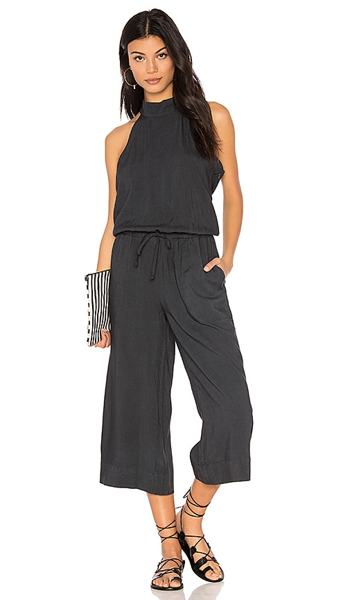 Bella Dahl Mock Neck Jumpsuit in Smoke Pearl REVOLVE