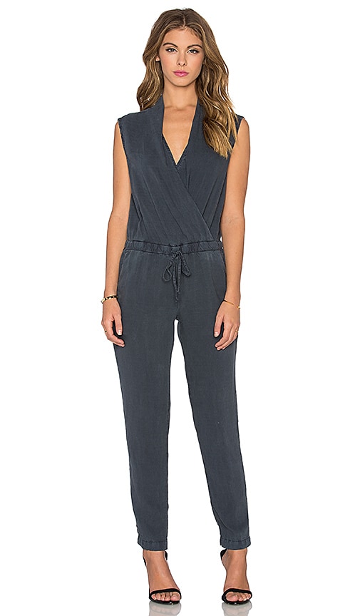 Bella Dahl Cross Front Jumpsuit in Obsidian REVOLVE