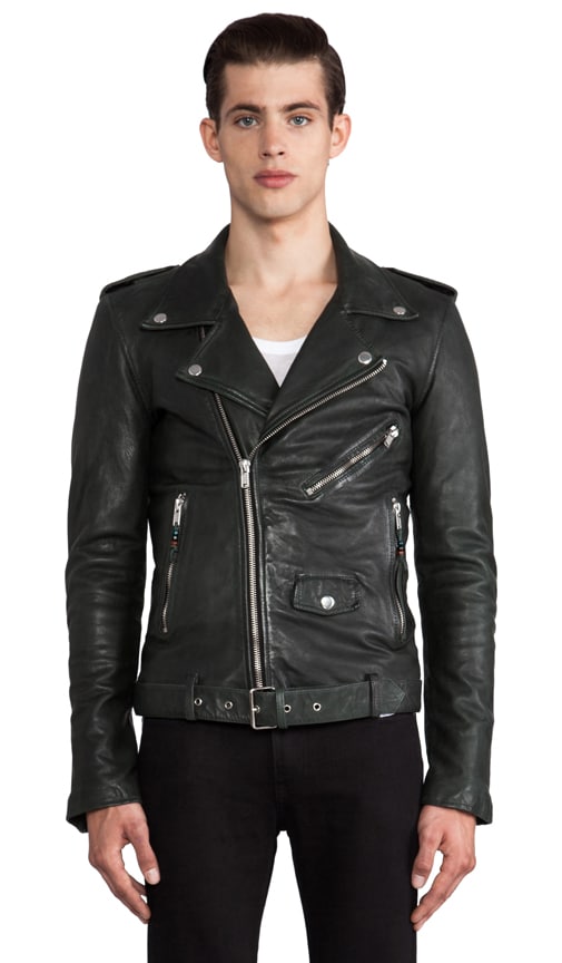 blk dnm leather jacket