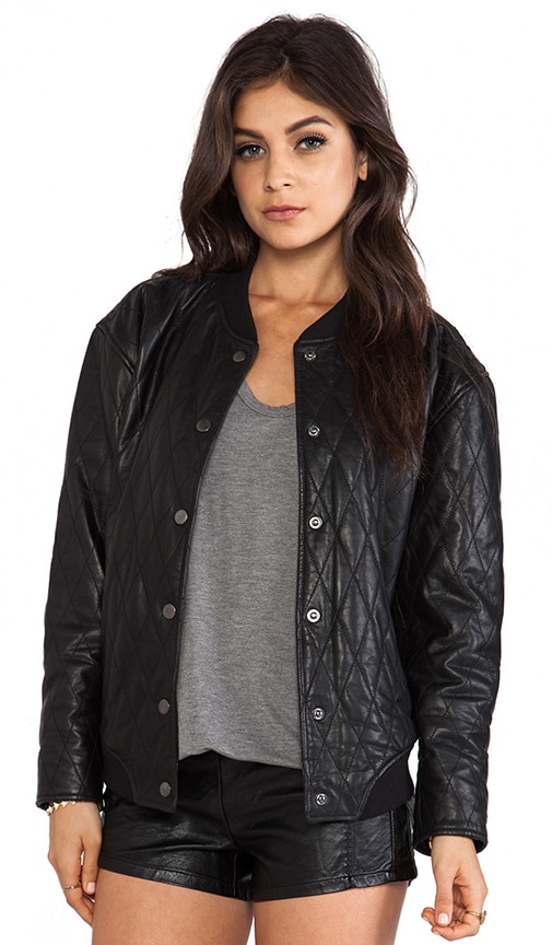 Blk dnm hotsell leather jacket womens