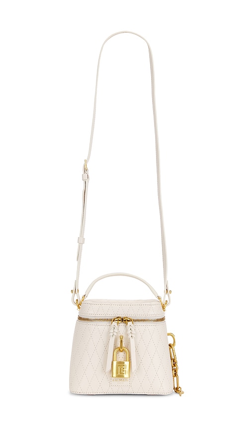 BALMAIN SAC PULSE VANITY-STITCHED en Cream 2378 €