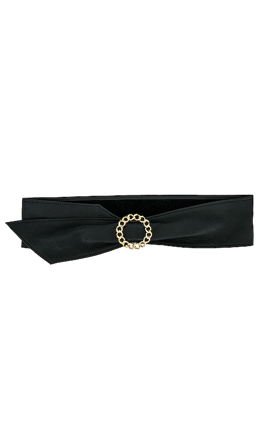 B-low The Belt Margaux Mini Wrap Belt In Black & Gold