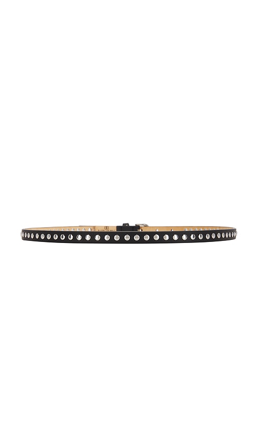 Shop B-low The Belt Liz Studded Belt In 블랙 & 실버