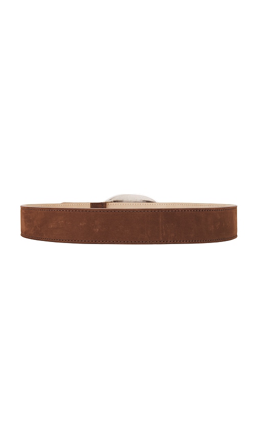 B-low The Belt Myra Nubuck Belt In Mocha & Silver