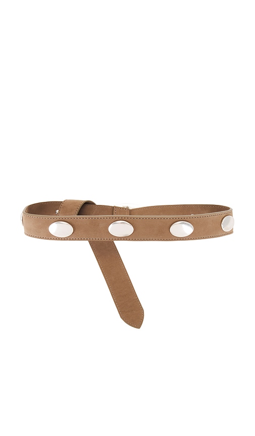 B-low The Belt Tucker Concho Nubuck Belt In 灰褐色 & 银色