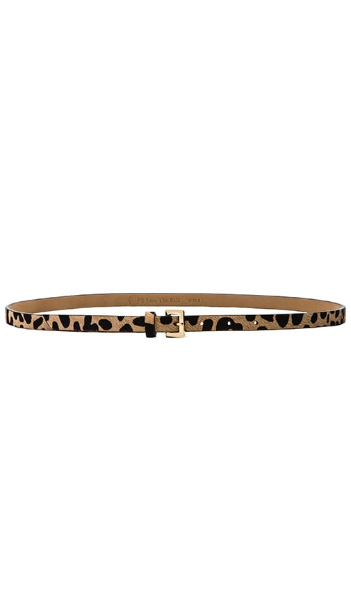 Leopard Skinny Belt