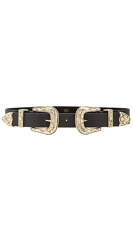 B-Low the Belt Bri Bri Waist Belt in Black & Gold