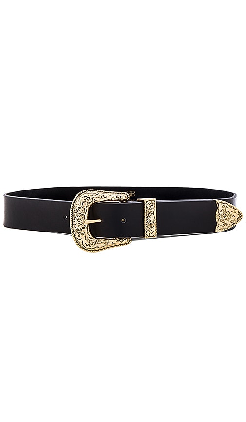 B Low the Belt Frank Belt in Black Gold REVOLVE