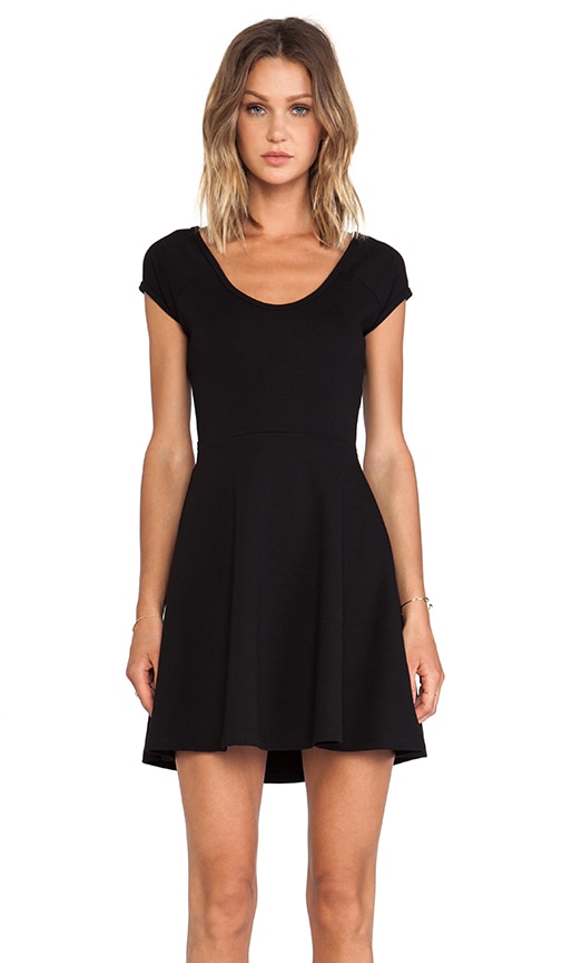 BLQ Basics Cut Out Back Short Sleeve Dress