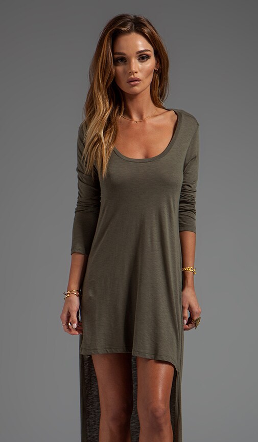Open Back High Low Dress