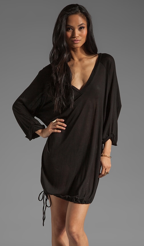V Neck Side Tie Dress