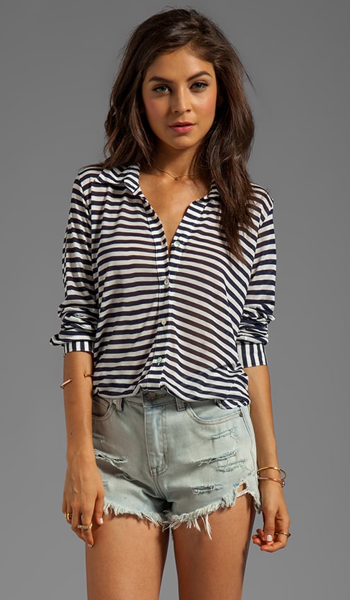 Uneven Shirting Top