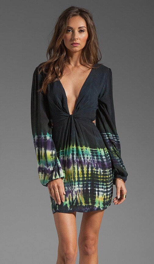 Short Bell Sleeve Twist Dress