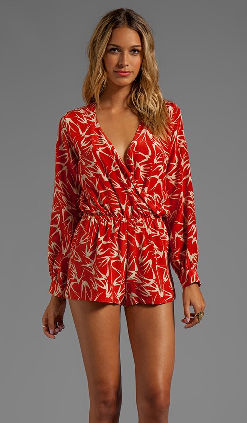 EXCLUSIVE Bird Print Romper
