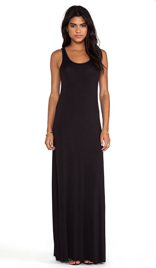 Bella Luxx Maxi Tank Dress in Black