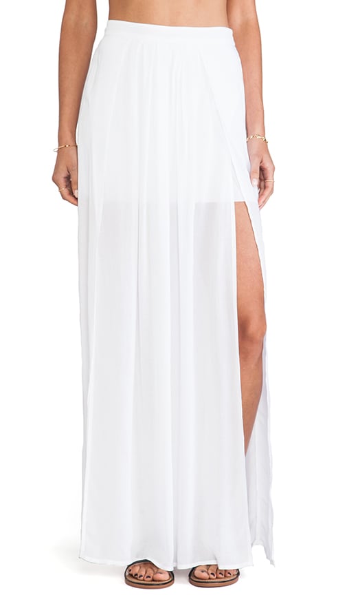 Pleated Maxi Skirt