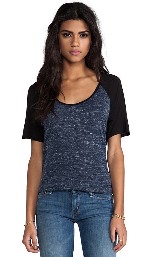 Marbled Scoop Raglan Tee