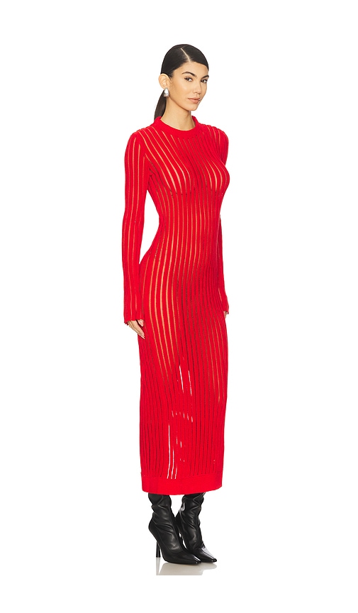 Blumarine Knit Dress In Red