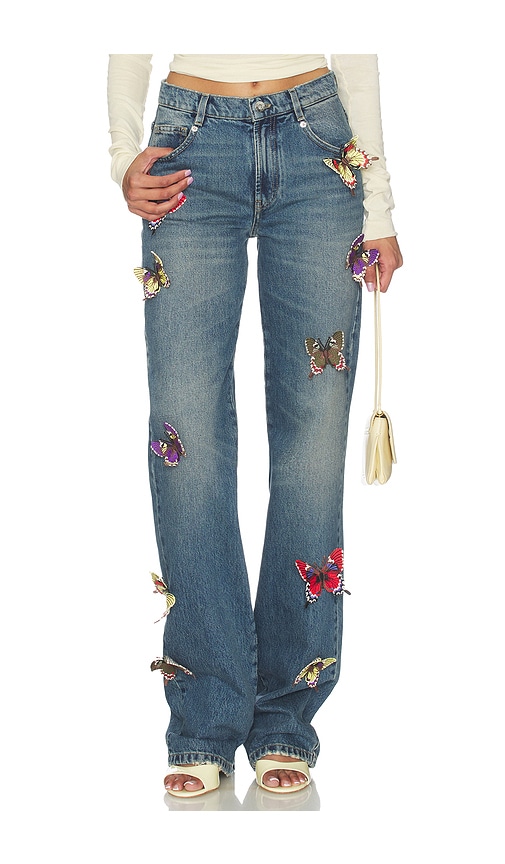 Blumarine Butterfly Boyfriend Jean