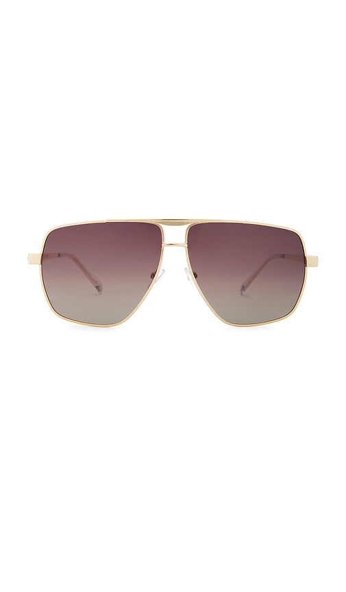 Shop Banbe The Grace Sunglasses In Metallic Gold