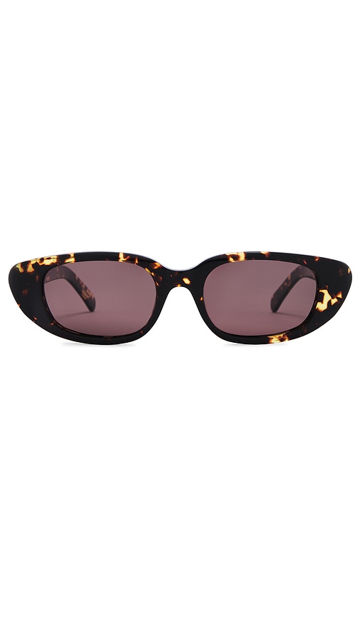 Shop Banbe The Mimi Sunglasses In Amber Tort & Auburn