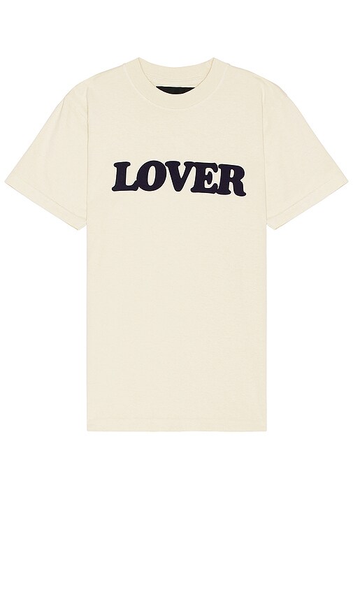 Shop Bianca Chandon Lover Big Logo Shirt In 浅卡其色