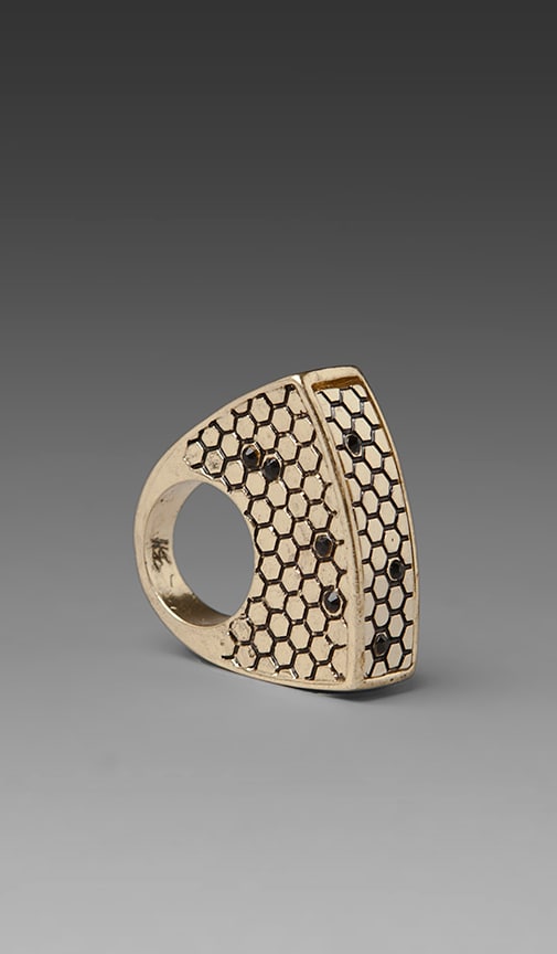 Honey Hexagon Ring