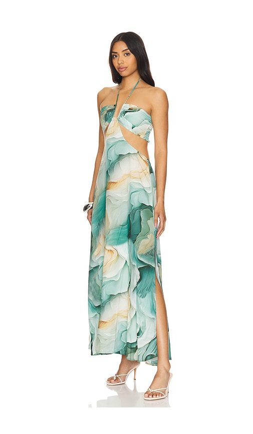 Shop Boamar Chamberlain Dress In Aura Swirl