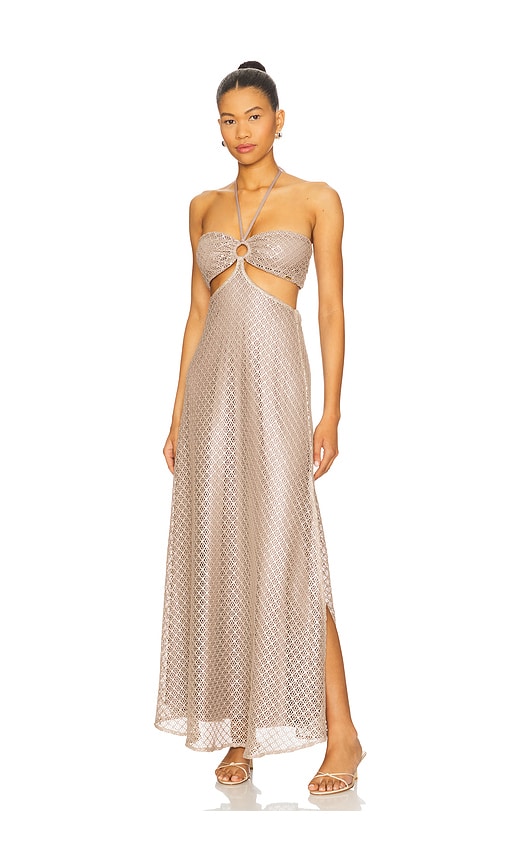 x REVOLVE Lazuli Long Dress in Brown. - size XL (also in L, M, S, XS)