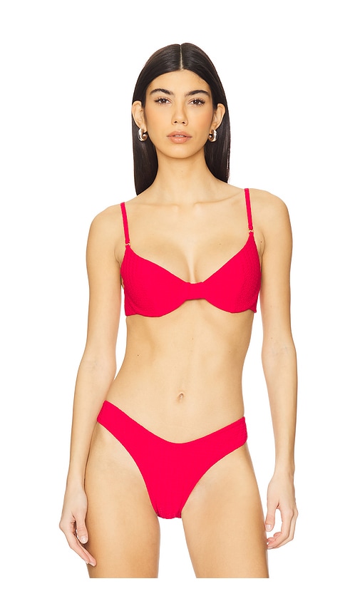 Asia Bikini Top in Red. - size XS (also in L, M, S)