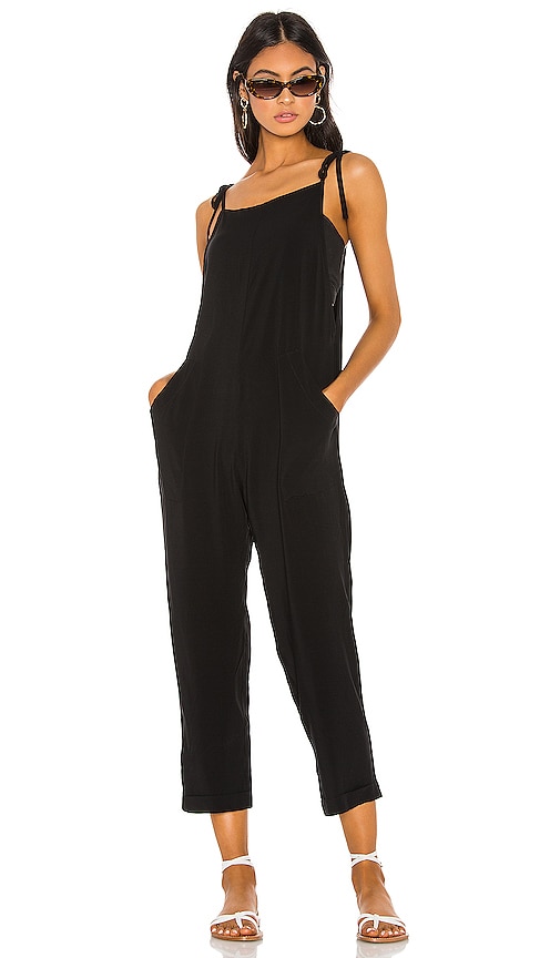 black jumpsuit short leg